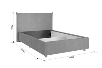 Кровать  БЕСТ  велюр  1,2 м /1,6м  с ортопедическим основанием / подъемным механизмом цвет на выбор