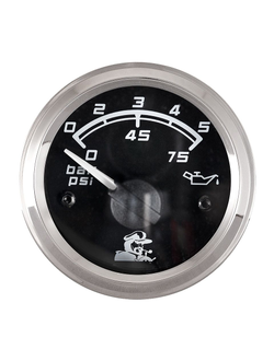 Указатель давления масла, Мореман 0-5 Bar, черный циферблат