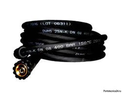 Шланг ВД двухоплёточный, (EU), 2SN-08, гайка М22-гайка М22, 15m, 400bar для PORTOTECNICA, KRANZLE