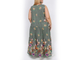 Женский сарафан большого размера Арт. 15145-5881 (цвет хаки) Размеры 62-84