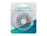 Термометр наружный БИМЕТАЛЛ ТББ ар.18942,  для стеклопакетов на липучках КРУГЛЫЙ
