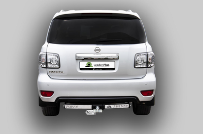 ТСУ для NISSAN PATROL (Y62) (внедорожник) 2010 -... (С НЕРЖАВЕЮЩЕЙ ПЛАСТИНОЙ)