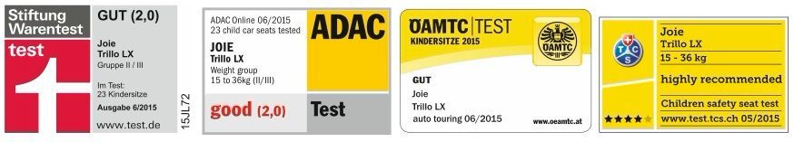 Joie Trillo LX isofix автокресла получила оценку «хорошо» по результатам краш-тестов ADAC Joie Trillo LX isofix автокресла получила оценку «хорошо» по результатам краш-тестов ADAC