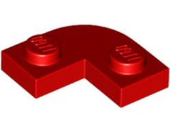 Plate, Round Corner 2 x 2 with 1 x 1 Cutout, Red (79491 / 6384910)
