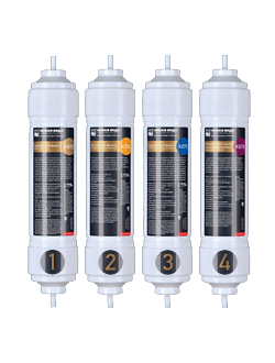 Новая Вода К688 Комплект быстросъемных картриджей (K872, K876, K875, K878) для фильтра Expert M420