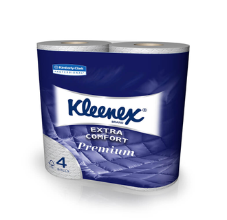 8484 Kleenex Premium Extra Comfort Туалетная бумага в стандартных рулонах первичная целлюлоза 4 слоя белая