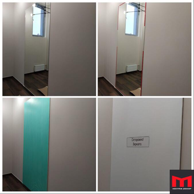 Обшивка зеркал в новостройке защитным материалом на время ремонта. Этапы монтажа.