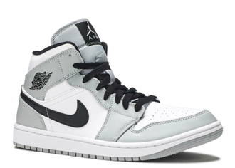 Nike Air Jordan Retro 1 Mid Gray (Серые с белым)