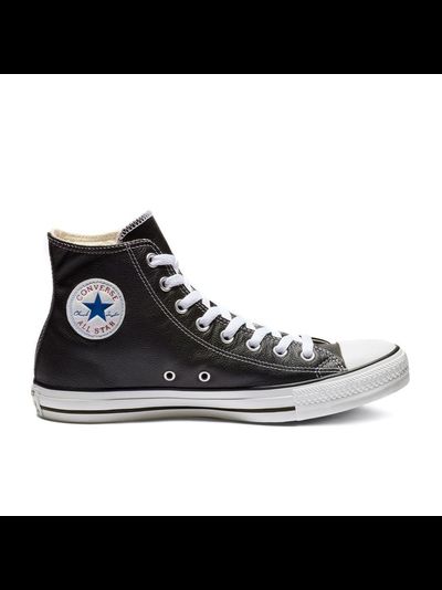 Кеды Converse All Star черные высокие кожаные 132170C фото