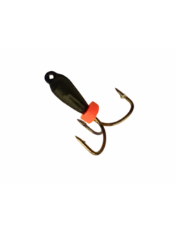 25-21-003/ Мормышка вольфр. "Народная" "ЧЕРТ" Ø2,5 с кембриком на крючке 0,5 гр.