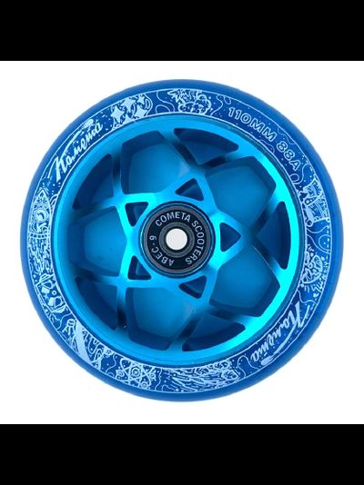 Колесо д/сам. Комета Атом Прозрачный синий / Голубой