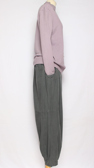 Брюки Бохо вельветовые "БАНАНЫ" хаки, малахит, графит р.48-54