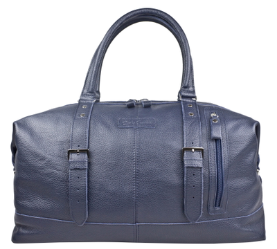 Кожаная дорожная сумка Campora blue (арт. 4019-19)