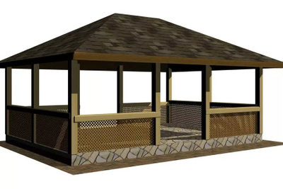 Беседка-навес