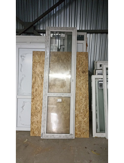 Бу2450-ДВЕРЬ БАЛКОННОГО ТИПА БУ ШИРИНА 700 ВЫСОТА 2430, ПРОФИЛЬ 60, 24 СП (ОДНОКАМЕРНЫЙ)