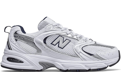 New Balance 530 Белые с серым спортивные
