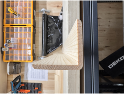 Угол деревянный клеёный 60х60 мм (3 метра)