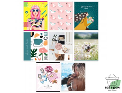 Тетрадь 48л., А5, клетка ArtSpace "Микс. Girl's collection"(10!) цена за шт.100% белизна