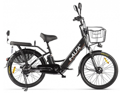 Электровелосипед GREEN CITY e-ALFA new 24, черный