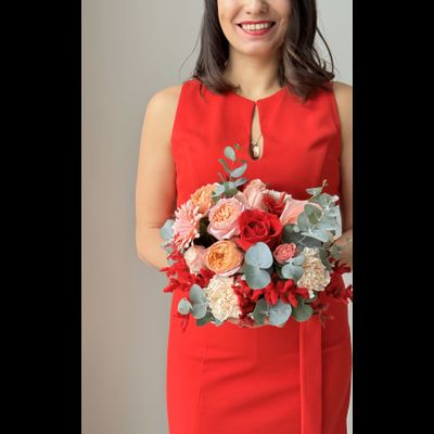 Цветочная композиция № 66 на день влюбленных