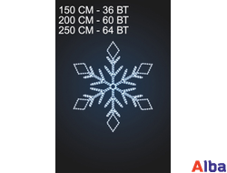 Световое панно Снежинка - 6 2,5 м