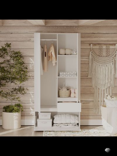 Одри шкаф 2х ств. Белый