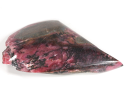 Родонит вишнёво-розовый, полировка частичная, Россия, Урал (112*62*25 мм, 257 г) №36117