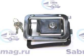 Замок врезной клавишный 120х92 нерж