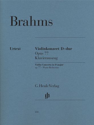 Brahms. Konzert D-dur op.77 für Violine und Orchester: für Violine und Klavier