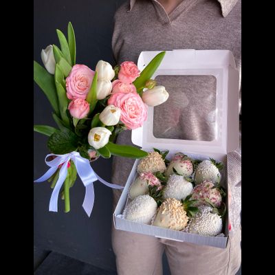 Комбо с куст розой