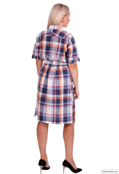 Платье в клетку Кини-FSV р.52 (Акция)