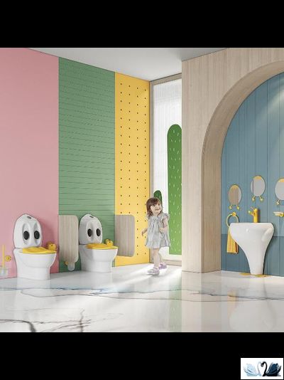 Унитаз Creavit Ducky DC360-11CB00E-0000 с бачком DC400-00CB00E-0000, детский