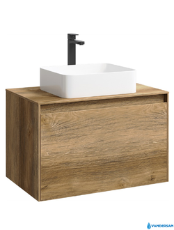 Тумба под умывальник Aqwella Mobi-80, цвет дуб балтийский
