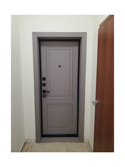 ТАНДОР. СТАЛЬ 2 мм. ДЕКАНТО 100 мм. ТРЕХКОНТУРНАЯ. ЧЕРНЫЙ БУКЛЕ / SOFT TOUCH СЕРЫЙ БАРХАТ