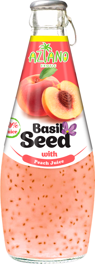 Нектар персика с семенами базилика 290 мл 24 шт/уп