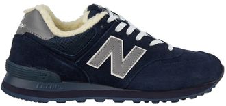 New Balance 574 Navy Blue с мехом