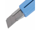 Нож канцелярский 18 мм BRAUBERG "Delta", автофиксатор, цвет корпуса голубой, блистер, 237087