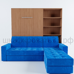 Шкаф-кровать с угловым диваном "Саймон" 140х200