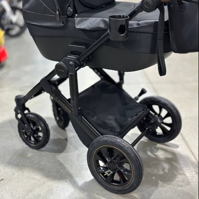 Детская коляска 3 в 1 Luxmom 808 Черный Экокожа