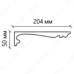 Карниз гладкий SKT190