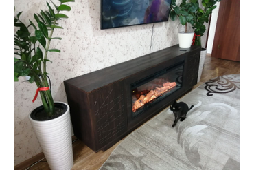Линейный электрический камин Майами