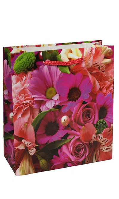 Пакетик подарочный для женщин 16х18х7см (микс)