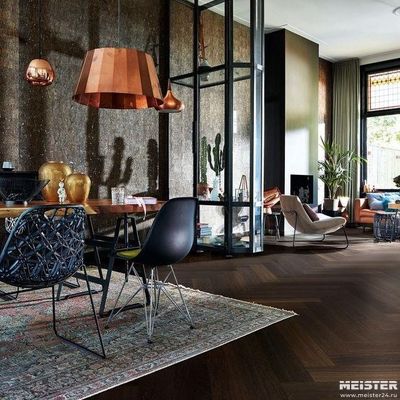 Паркетная доска Meister Дуб Гармония Закопченый 8052 PS500R