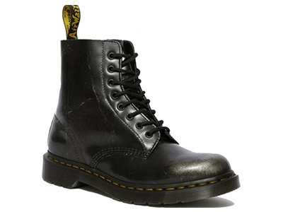 Dr. Martens 1460 Pascal Metallic Silver Italian Brush Off