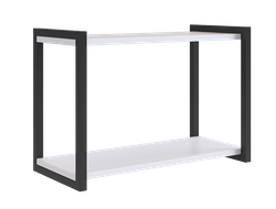 Детская ЗЕФИР - Полка ЮНИОР Белое дерево/Черный муар