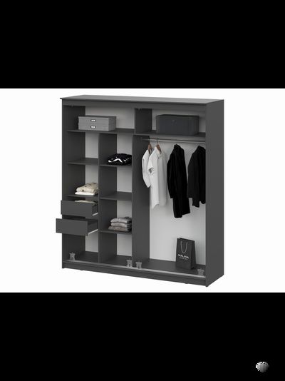 Шкаф-купе № 25 Блэк 200 см