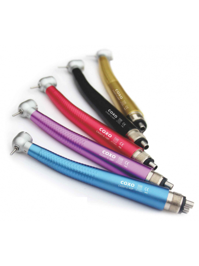 CX207-C1-SP - цветной турбинный наконечник со стандартной головкой, под 2-х или 4-х канальное соединение | COXO (Китай)