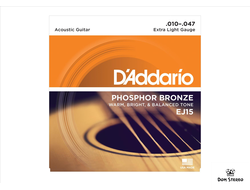 Струны для гитары D`ADDARIO EJ15 купить в музыкальном магазине domstereo.ru
