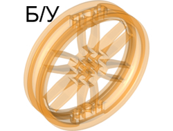 ! Б/У - Wheel 75mm D. x 17mm Motorcycle, Trans-Orange (88517 / 6125718) - Б/У