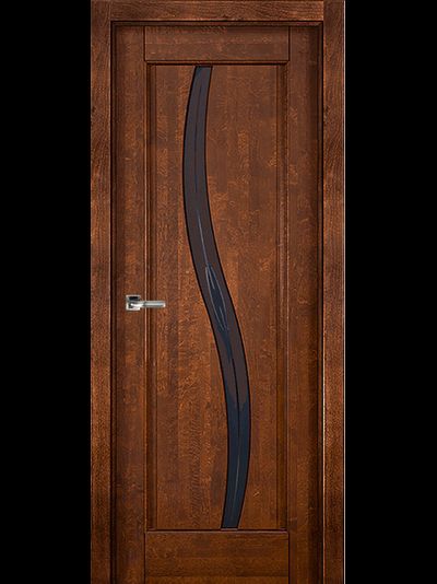 Дверь Соло "античный орех" остекленная